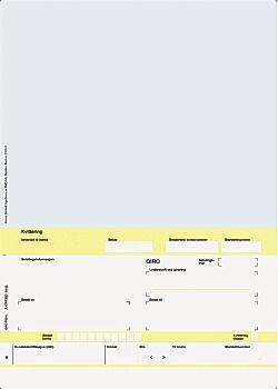 OEM Faktura/ giro A4 laser 1X blå (2500) (215139)