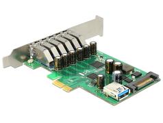 DELOCK I/O PCI-Express 6x ext. USB3.0 (inkl. LP)