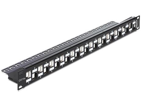 DELOCK 1HE 24 Keystone Ports 19,2 x 14,9mm (43278)