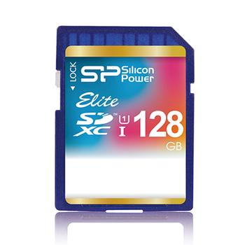SILICON POWER SD Card Uhs-1 Elite /class 10 128 GB Retail pack (SP128GBSDXAU1V10)