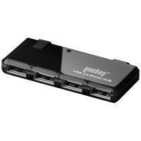 ALINE LogiLink 4-Port USB 2.0 Hub with Power Supply - Black (ua0085)