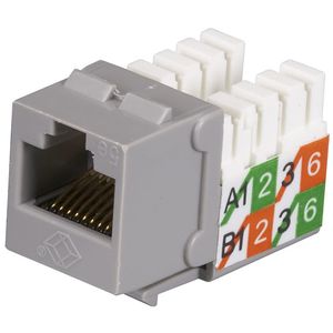 BLACK BOX Jack CAT5e GigaBase2 - Gray 25-pack Factory Sealed (FMT923-R2-25PAK)