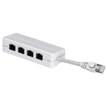 BLACK BOX RJ45 Splitter - Pinout A unshielded w/6cm cable Factory Sealed (FM820-R2)