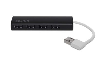 BELKIN 4-port Slim USB Travel Hub (F4U042BT)