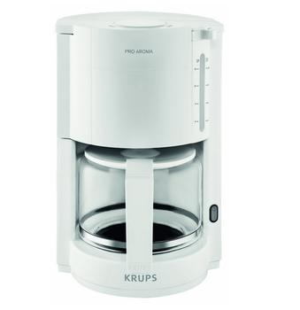 KRUPS F30901, Fritstående,  Dråbe kaffemaskine,  1050 W, Hvid (F30901)