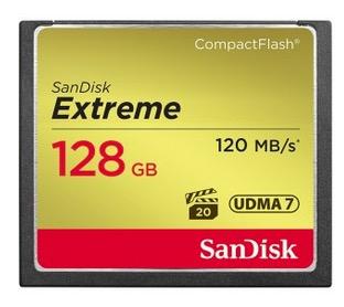 SANDISK EXTREME CF UDMA7 (128GB - 120MB/S, 85MB/S WRITE) (SDCFXSB-128G-G46)