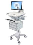 ERGOTRON n StyleView - Cart - open architecture - for LCD display / PC equipment - medical - aluminium, zinc-plated steel, high-grade plastic - grey, white, polished aluminium - screen size: up to 24"
