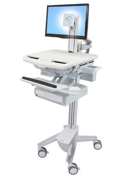 ERGOTRON STYLEVIEW CART WITH LCD PIVOT 1 DRAWERS (SV43-1310-0)