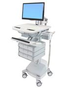 ERGOTRON styleview cart LCD pivot 9 drawers SLA powered