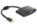 DELOCK Adapter mini Displayport -> HDMI/D-Sub15 (VGA) St/Bu