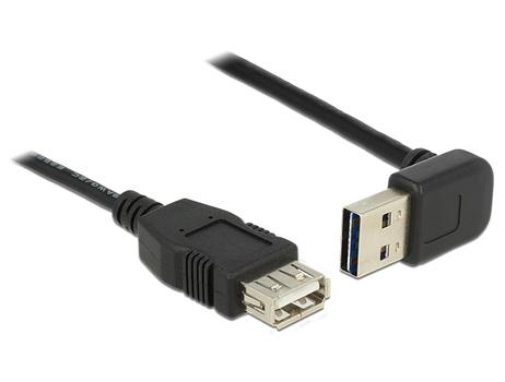 DELOCK Extension cable EASY-USB 2.0 Type-A male angled up / down > USB (83548)