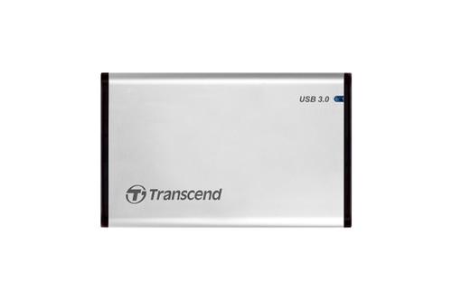 TRANSCEND StoreJet 25S3 HDD Case 2.5'' USB 3.0 SILVER (TS0GSJ25S3)