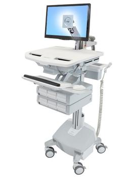 ERGOTRON STYLEVIEW CART WITH LCD ARM, LIFE POWERED 6 DRAWERS SAU-EU CRTS (SV44-1262-2)