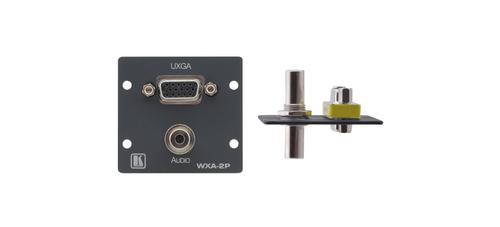 KRAMER WXA-2P(G) WALL PLATE INSERT - 15-PIN HD & 3.5MM (85-70580099)