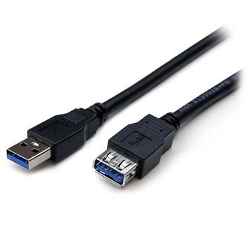 StarTech 2m Black SuperSpeed USB 3.0 Extension Cable A to A - Male to Female USB 3.0 Extender Cable - USB 3.0 Extension Cord - 2 meter (USB3SEXT2MBK) - USB-forlengelseskabel - USB-type A til USB-type A - 2 m (USB3SEXT2MBK)