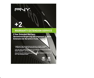 PNY Warranty Extension to 5 years with exchange (WEVCPACK004)
