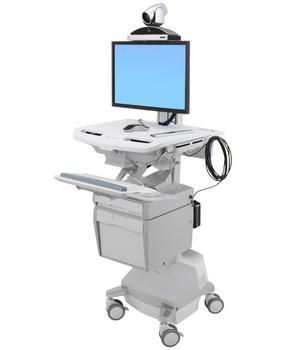 ERGOTRON StyleView Telemedicine Cart with single Monitor SLA powered EU (SV44-53T1-2)