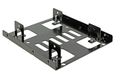 DELOCK Einbaurahmen 3,5" f?r 2x 2,5" HDD/SSDs Metall schwarz