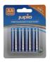 JUPIO AA Alkaline batteries, 4-pack, LR6, 1.5V, non-rechargeable, blue