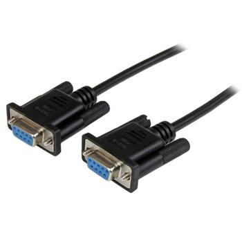 STARTECH 2m Black DB9 RS232 Serial Null Modem Cable F/F (SCNM9FF2MBK)
