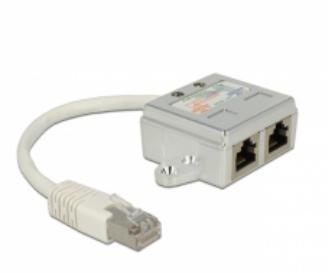 Delock RJ45 Port Doubler - nettverksplitter - 15 cm (65224)