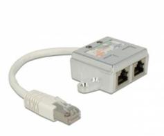 Delock RJ45 Port Doubler - nettverksplitter - 15 cm
