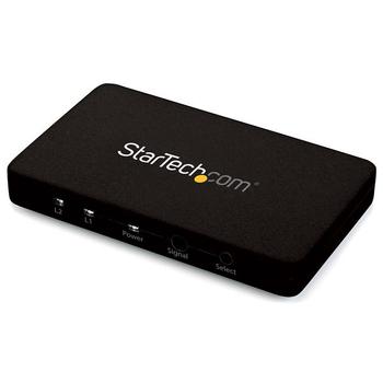 STARTECH 2-Port HDMI Automatic Video Switch w/ Aluminum Housing and MHL Support - 4K 30Hz (VS221HD4K)