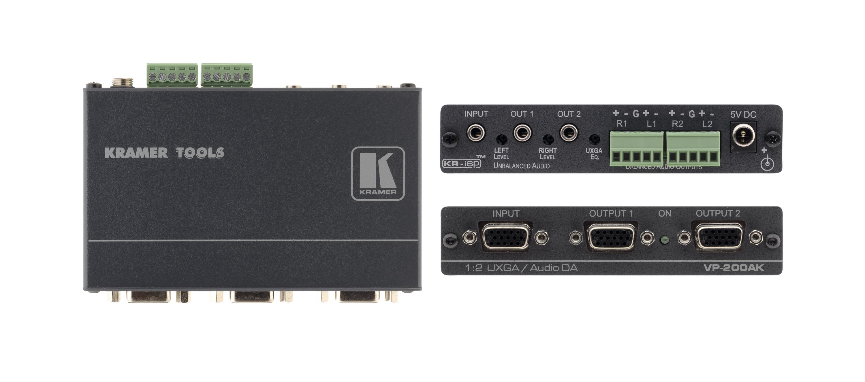 KRAMER Splitter VP200AK, 12 Computer Graphics Video & Stereo Audio