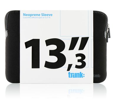 TRUNK PC 13,3" Sleeve Black neoprene (TR-PC13-BLK $DEL)