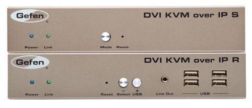 GEFEN AV over IP - DVI KVM over IP with Local DVI Output - receiver package (EXT-DVIKVM-LAN-LRX)