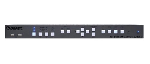 GEFEN Multiviewer - 4x1 DVI KVM Multiview Switcher (EXT-DVIK-MV-41)
