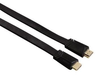 HAMA HDMI kabel ethernet 3m svart flat TL (00122118)