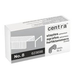 ESSELTE Staples Centra 21/4 Galv. Box of 2000 (623698*20)