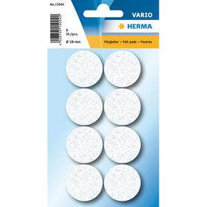 HERMA Protectiv feltpads white Ø 28 mm (15004*10)