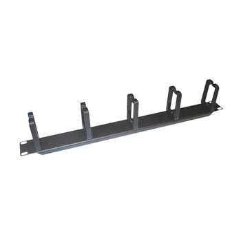 LOGILINK LOGILINK- 19'' Cable Management Bar 1U with 5 turnable plastic brackets, black (OR104B)
