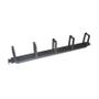 LOGILINK LOGILINK- 19'' Cable Management Bar 1U with 5 turnable plastic brackets, black