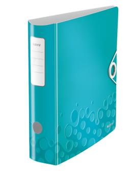 LEITZ Brevordner Leitz Active WOW A4 80mm Isblå metallic (11060051)