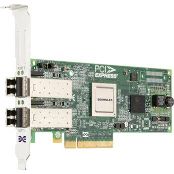 DELL Emulex LPE-12002 - Värdbussadapter - PCI Express 2.0 x8 låg - 8Gb Fibre Channel x 2 - för PowerEdge C6220, M420, M520, M620, R320, R420, R520, R620, R720, R820, T320, T420, T620 (406-10469)