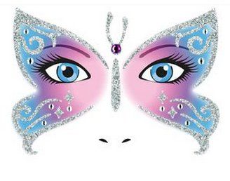 HERMA Face Art Decor Butterfly (15308*5 $DEL)