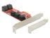 DELOCK PCI Express 10xSATA Low Profile Form Faktor