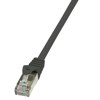LOGILINK CAT5e F/UTP Patchkabel  AWG26 schw. 0,25m (CP1013S)