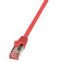LOGILINK - Patchcord Cat.6 S/FTP PIMF PrimeLine 0,25m red
