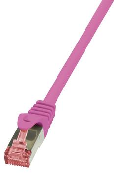 LOGILINK - Patchcord Cat.6 S/FTP PIMF PrimeLine 0,25m pink (CQ2019S)