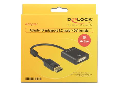 Delock DisplayPort-adapter - 20 cm (62599)