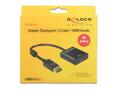 DELOCK Adapter Displayport 1.2 male > HDMI female 4K Active black