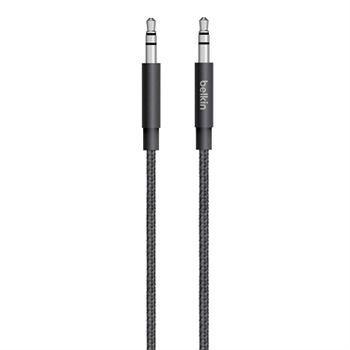 BELKIN MIXIT UP Metallic AUX Cable - Black (AV10164BT04-BLK)