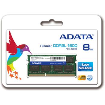 A-DATA ADATA DDR3L  8GB 1600MHz CL11  Ikke-ECC SO-DIMM  204-PIN (ADDS1600W8G11-S)