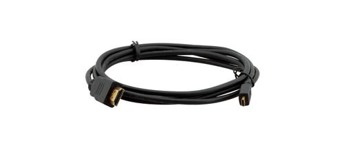 KRAMER MicroHDMI - HDMI HS HEC -  1,8 m HDMI Kabel m/ Ethernet 4K Sort (C-HM/HM/A-D-6)