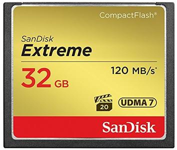 SANDISK Extreme CF-card - 120/85MB - 32GB (SDCFXSB-032G-G46)