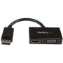 STARTECH Travel A/V Adapter: 2-in-1 DisplayPort to HDMI or VGA